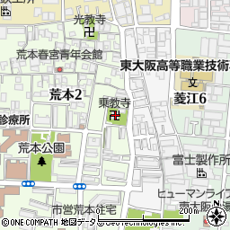 乗教寺周辺の地図