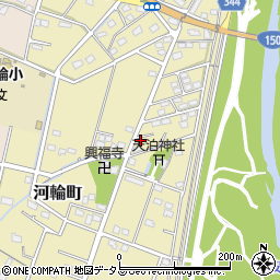 静岡県浜松市中央区河輪町349周辺の地図