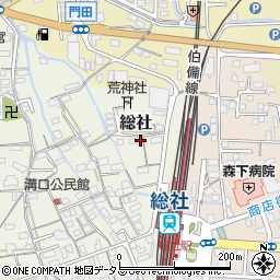 岡山県総社市総社32周辺の地図