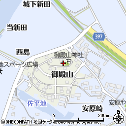 愛知県田原市御殿山36周辺の地図