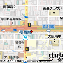 東長堀駐車場周辺の地図