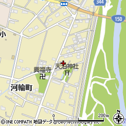 静岡県浜松市中央区河輪町348周辺の地図