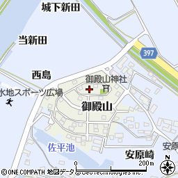 愛知県田原市御殿山38周辺の地図
