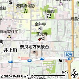 奈良県奈良市西紀寺町20周辺の地図