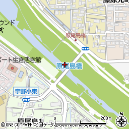 原尾島橋周辺の地図