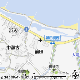 愛知県田原市仁崎町前洲周辺の地図