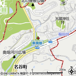 奥畑公園周辺の地図