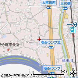 奈良県生駒市壱分町周辺の地図