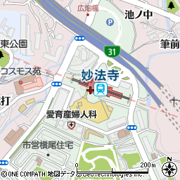 ローソン妙法寺駅店周辺の地図