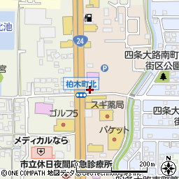 ユーポス奈良店周辺の地図