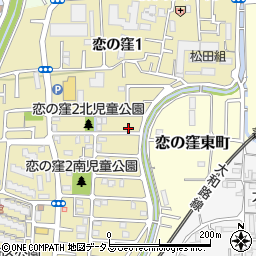 奈良県奈良市恋の窪2丁目4-17周辺の地図