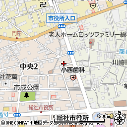岡山県総社市中央2丁目16周辺の地図