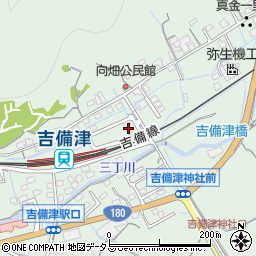 岡山県岡山市北区吉備津周辺の地図