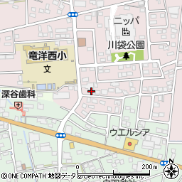 静岡県磐田市川袋1440-19周辺の地図