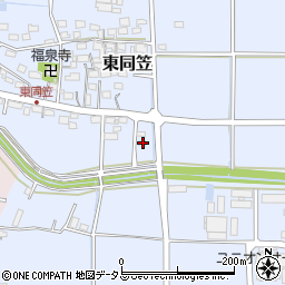静岡県袋井市東同笠781-7周辺の地図