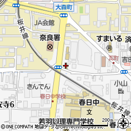 セブンイレブン奈良西木辻町店周辺の地図