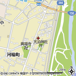 静岡県浜松市中央区河輪町345周辺の地図