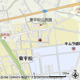 静岡県磐田市東平松104周辺の地図