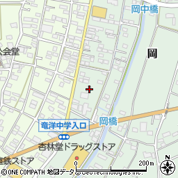 静岡県磐田市岡764-1周辺の地図
