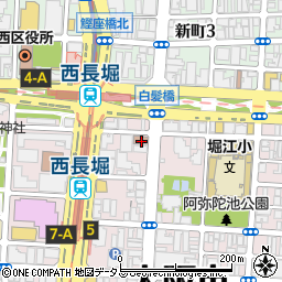 堀江年金事務所周辺の地図