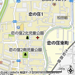 奈良県奈良市恋の窪2丁目4周辺の地図