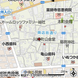 岡山県総社市総社1丁目周辺の地図