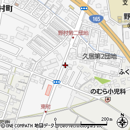 三重県津市久居野村町323-25周辺の地図