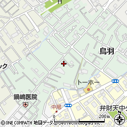 兵庫県明石市鳥羽1458周辺の地図