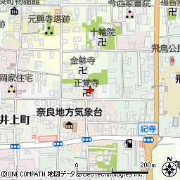 奈良県奈良市西紀寺町21周辺の地図