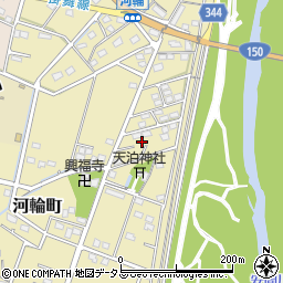 静岡県浜松市中央区河輪町346周辺の地図
