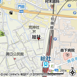 岡山県総社市総社13-2周辺の地図