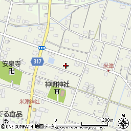 静岡県浜松市中央区米津町1672周辺の地図