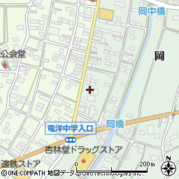 静岡県磐田市岡764-4周辺の地図