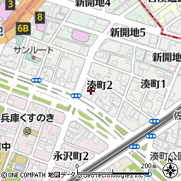 ファミリーマート神戸湊町店周辺の地図