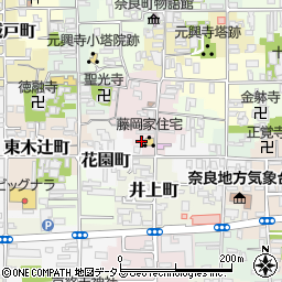 奈良県奈良市元興寺町4周辺の地図