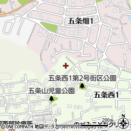 奈良県奈良市五条西1丁目28-3周辺の地図