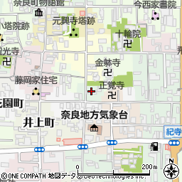 奈良県奈良市川之上町周辺の地図
