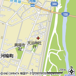 静岡県浜松市中央区河輪町353周辺の地図