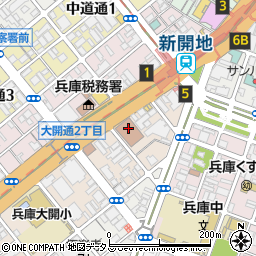 兵庫郵便局貯金サービス周辺の地図