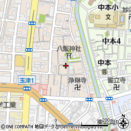 八阪湯周辺の地図