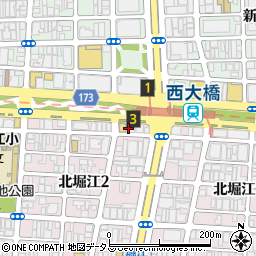 北堀江奏でレディースクリニック周辺の地図