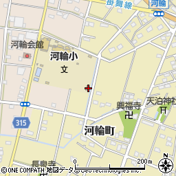 静岡県浜松市中央区河輪町218周辺の地図