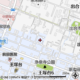 兵庫県神戸市西区王塚台5丁目70周辺の地図