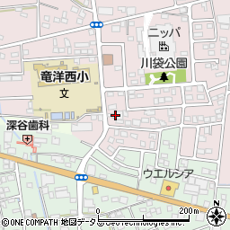 静岡県磐田市川袋1440-1周辺の地図