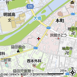 山陰合同銀行益田東ＡＴＭ ＡＴＭ周辺の地図