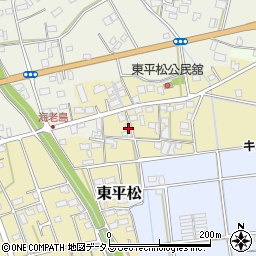 静岡県磐田市東平松68周辺の地図