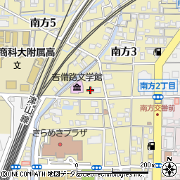 岡山県岡山市北区南方周辺の地図