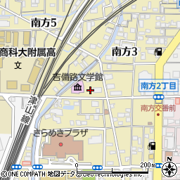 岡山県岡山市北区南方周辺の地図