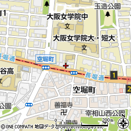 大阪美容専門学校周辺の地図