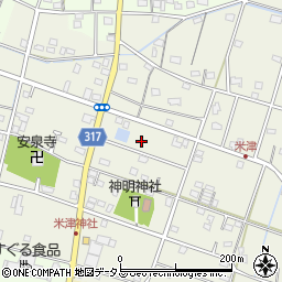 静岡県浜松市中央区米津町1671周辺の地図